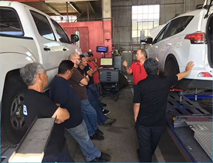 The FastFix Auto Care team in the workshop